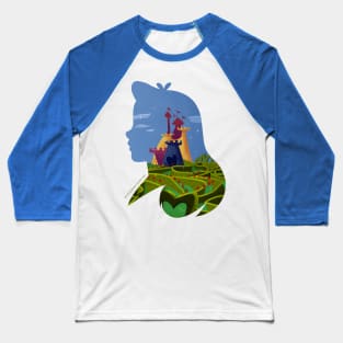 Sunny Maze Castle Baseball T-Shirt